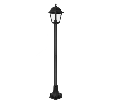 4S PLASTIC FLOOR GARDEN BLACK LUMINAIRE 100CM E27 IP44