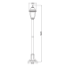 ΥΠΟ ΚΑΤΑΡΓΗΣΗ 4S PLASTIC FLOOR GARDEN WHITE LUMINAIRE 100CM E27 IP44