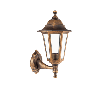 6S PLASTIC WALL GARDEN RUST LUMINAIRE E27 IP44