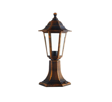 6S PLASTIC FLOOR GARDEN RUST LUMINAIRE 41CM E27 IP44