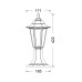 6S PLASTIC FLOOR GARDEN RUST LUMINAIRE 41CM E27 IP44
