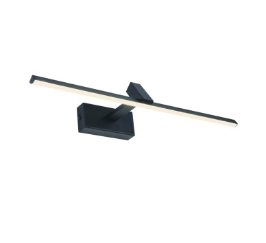 ΕΠΙΤΟΙΧΟ Φ/Σ LED 8W 3000K 520LM MIRRAR ΜΑΥΡΟ ΜΕΤ/ΚΟ IP20 50X16,5X7,5CM