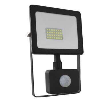 BLACK SENSOR LED SMD FLOOD LUMINAIRE IP66 20W 6000K 1760Lm 230V RA80
