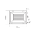 BLACK LED SMD FLOOD LUMINAIRE IP66 300W 4000K 25320Lm 230V RA80