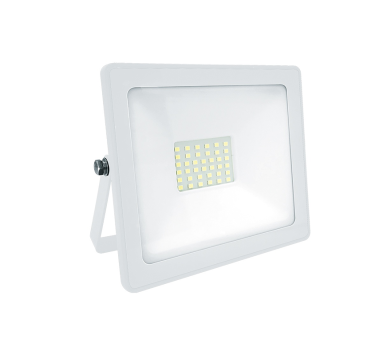 WHITE LED SMD FLOOD LUMINAIRE IP66 30W 3000K 2400Lm 230V RA80