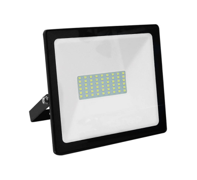 BLACK LED SMD FLOOD LUMINAIRE IP66 50W 3000K 4000Lm 230V RA80