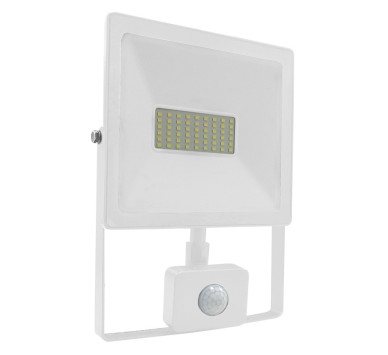 WHITE SENSOR  LED SMD FLOOD LUMINAIRE IP66 50W 6000K 4500Lm 230V RA80
