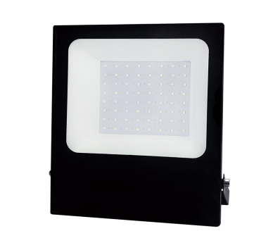 BLACK LED SMD FLOOD LUMINAIRE IP66 50W RGBW 230V