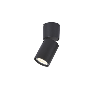 ΕΠΙΤΟΙΧΟ Φ/Σ 1XGU10 ΜΑΥΡΟ ΑΛΟΥΜΙΝΙΟ D5,5XH13CM ELITIS
