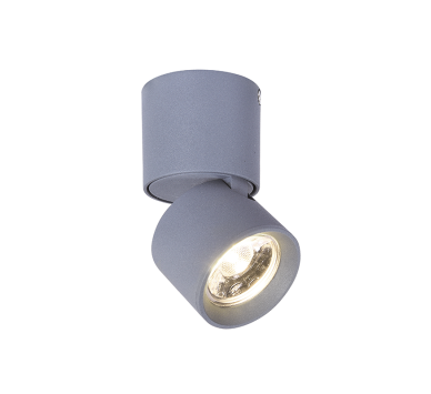 ΕΠΙΤΟΙΧΟ Φ/Σ LED 5W COB 80° 3000K 400LM ΓΚΡΙ ΑΛΟΥΜΙΝΙΟ D5,6XH10CM PLUTO