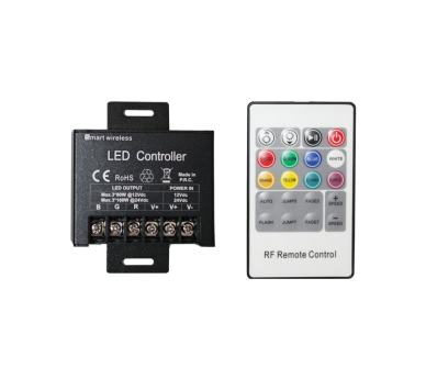 POWER RGB LED CONTROLLER 20A 240W/12V 480W/24V & RF REMOTE