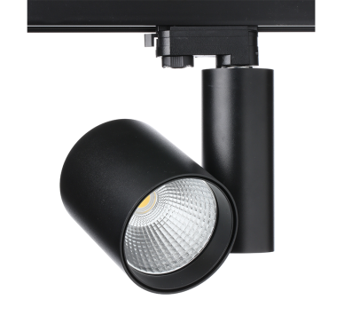 BLACK LED TRACK LIGHT 30W 3000K 4WIRES 38° 2700LM 230V Ra80