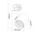 BLACK LED TRACK LIGHT 30W 4000K 4WIRES 38° 2800LM 230V Ra80