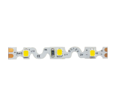'S' LED STRIP 5M 6W/M 12V DC IP33 3000K  Ra80