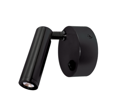 ΕΠΙΤΟΙΧΟ Φ/Σ LED 3W ΜΑΤ ΜΑΥΡΟ ΚΙΝΗΤΟ 50° 210Lm 4.000Κ 230V INYOKA2