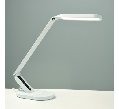 ΕΠΙΤΡΑΠΕΖΙΟ Φ/Σ LED 10W 800LM FRITZ ΛΕΥΚΟ CCT+DIMMABLE+TOUCH SWITCH+USB CHARGER