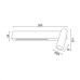 ΕΠΙΤΟΙΧΟ Φ/Σ LED 12W 3200K 980LM HERMES ΜΑΥΡΟ ΜΕΤ/ΚΟ 28Χ11Χ8CM ΔΕΞΙΑ