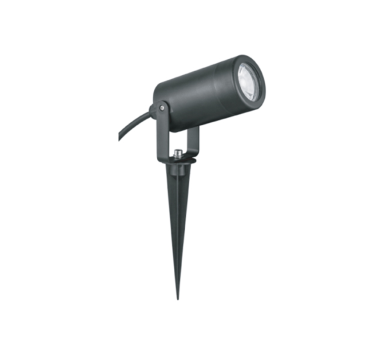 DARK GREY SPOT LUMINAIRE GU10 MAX. 3W LED IP65 & GARDEN SPIKE