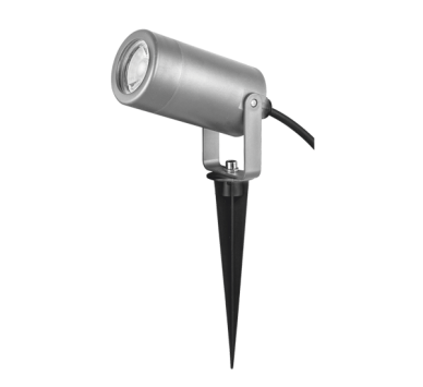GREY SPOT LUMINAIRE GU10 MAX. 3W LED IP65 & GARDEN SPIKE