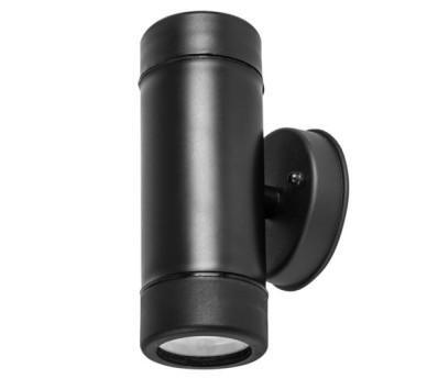 UP-DOWN BLACK PP WALL LIGHT GU10Max.2x3W LED IP65