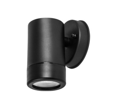 ONE BEAM BLACK PP WALL LIGHT GU10Max.3W LED IP65