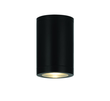 GU10  ROUND CEILING LUMINAIRE 230V AC MATT BLACK IP65 GU10 MAX.7W