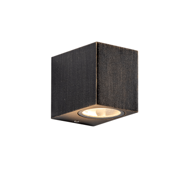 GU10 WALL LUMINAIRE PLASTIC 230V AC RUST IP65 MAX 3W LED