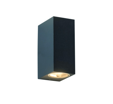 GU10 WALL LUMINAIRE PLASTIC 230V AC DARK GREY IP65 MAX.2X3W LED