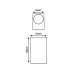 GU10 WALL LUMINAIRE PLASTIC 230V AC DARK GREY IP65 MAX.2X3W LED