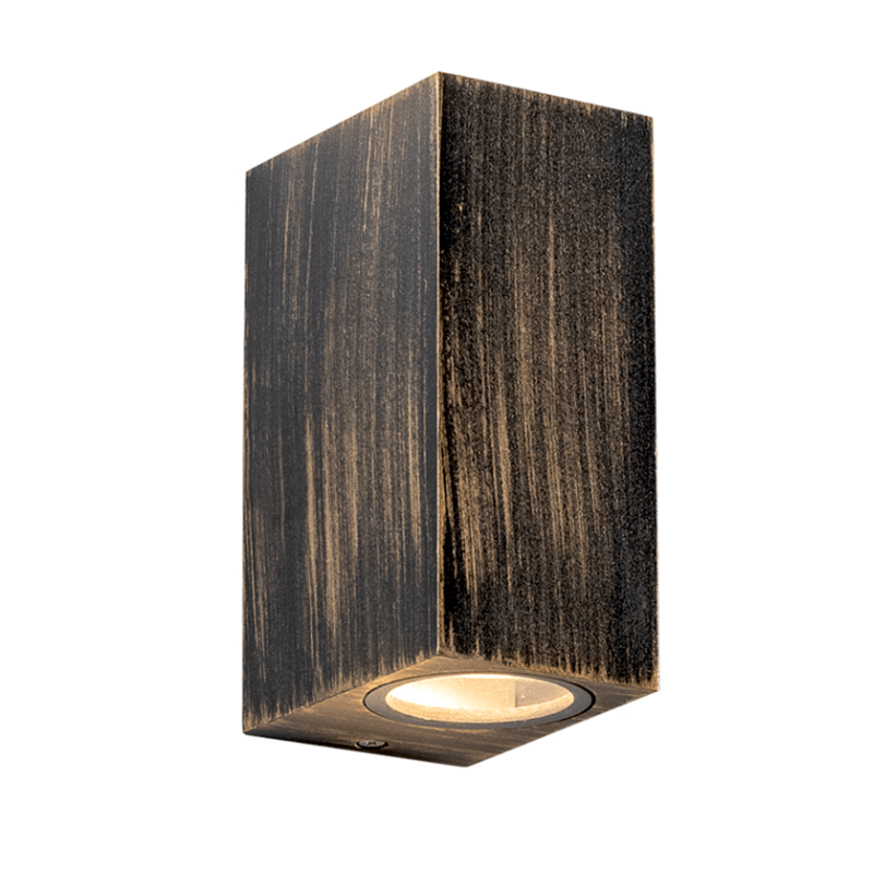 GU10 WALL LUMINAIRE PLASTIC 230V AC RUST IP65 MAX.2X3W LED