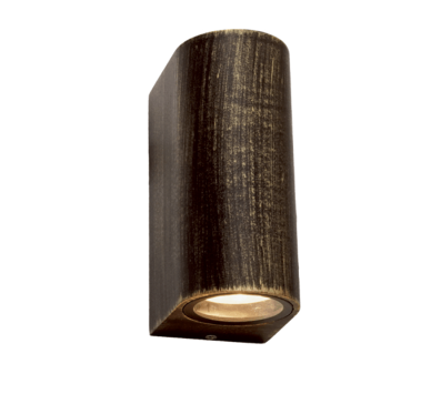 GU10 WALL LUMINAIRE PLASTIC 230V AC RUST IP65 MAX.2X3W LED
