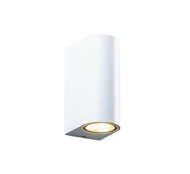 GU10 WALL LUMINAIRE PLASTIC 230V AC WHITE IP65 MAX.2X3W LED