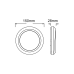 LED WALL ROUND LUMINAIRE RUST 230V AC IP65 4W 3000K 310LM RA80