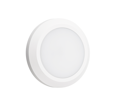 LED WALL ROUND LUMINAIRE WHITE 230V AC IP65 4W 3000K 310LM RA80