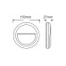 LED WALL ROUND LUMINAIRE RUST 230V AC IP65 2W 3000K 100LM RA80