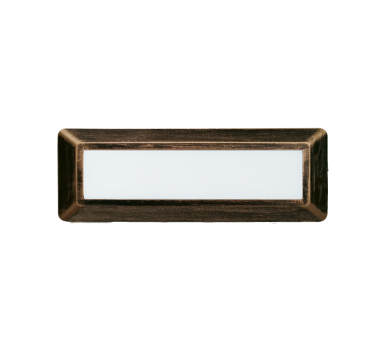 LED WALL RECTANGLE LUMINAIRE RUST 230V AC IP65 4W 3000K 290LM RA80