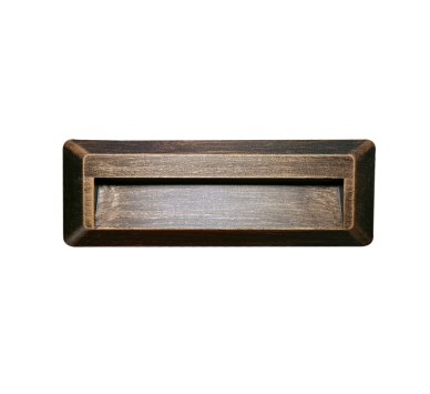 LED WALL RECTANGLE LUMINAIRE RUST 230V AC IP65 2W 3000K 100LM RA80