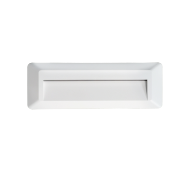 LED WALL RECTANGLE LUMINAIRE WHITE 230V AC IP65 2W 3000K 100LM RA80