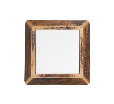 LED WALL SQUARE LUMINAIRE RUST 230V AC IP65 4W 3000K 270LM RA80