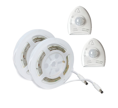 LED DIMMABLE KIT ME SMD ΛΩΡΙΔΑ 2X1.2M 2X5.8W 2X570LM IP65 NANO 3000K ΜΕ 2 ΑΙΣΘΗΤΗΡΕΣ & 12V DC DRIVER
