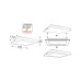 Υ/Κ SILVER LED SQUARE SLIMPANEL 14W 3000K 950Lm230V 170X170 Ra80