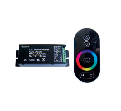 POWER RGB LED CONTROLLER 18A 216W/12V 432W/24V RFTOUCH REMOT