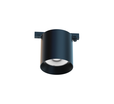 ΜΙΝΙ ΜΑΥΡΟ ΜΑΓΝΗΤΙΚΟ ΣΠΟΤ 24V DC 7W 3000K 650LM 36° RA90 5YRS Φ68*71(83,4)ΜΜ