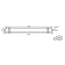 LED LUMINAIRE 70W 1562mm 6500K 7000Lm IP66 230VAC PF>0.9 Ra80