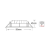 NETTO SQUARE WHITE MOV. LED SPOT 6W 3000K 410Lm COB 230V 60° Ra80