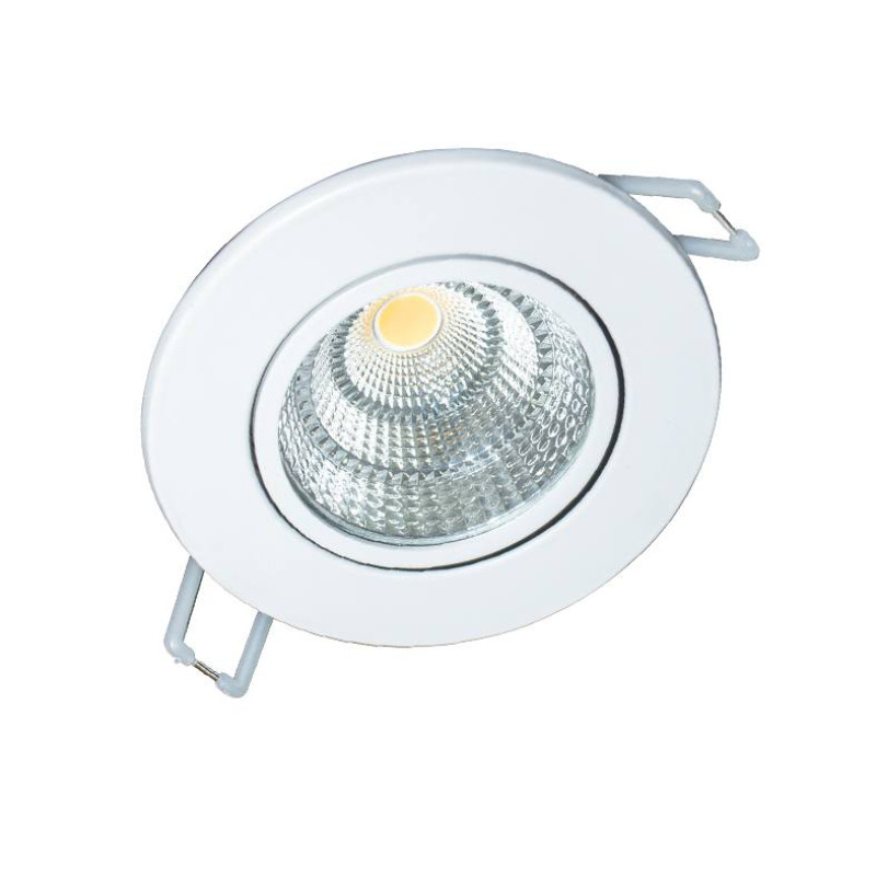Υ/Κ ROUND WHITE MOV. LED SPOT 6W 6000K 440Lm COB 230V 60° Ra80