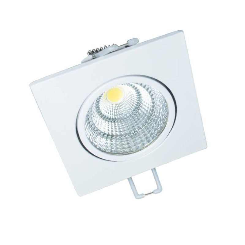 Υ/Κ SQUARE WHITE MOV. LED SPOT 6W 6000K 440Lm COB 230V 60° Ra80
