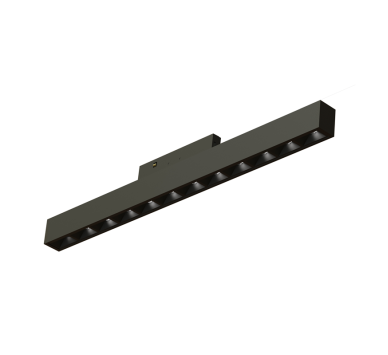 ΜΙΝΙ ΜΑΥΡΟ ΜΑΓΝΗΤΙΚΟ ΦΩΤΙΣΤΙΚΟ 24V DC 10W 4000K 500LM 36° RA90 5YRS L196ΜΜ