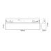 ΜΙΝΙ ΜΑΥΡΟ ΜΑΓΝΗΤΙΚΟ ΦΩΤΙΣΤΙΚΟ 24V DC 10W 4000K 500LM 36° RA90 5YRS L196ΜΜ