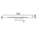  ΕΠΙΤΟΙΧΟ Φ/Σ LED SMD 13W 3000K 980LM IP44 TINKI ΑΚΡΥΛ.+ΜΕΤ/ΚΟ 55Χ5,1Χ9CM TINKI